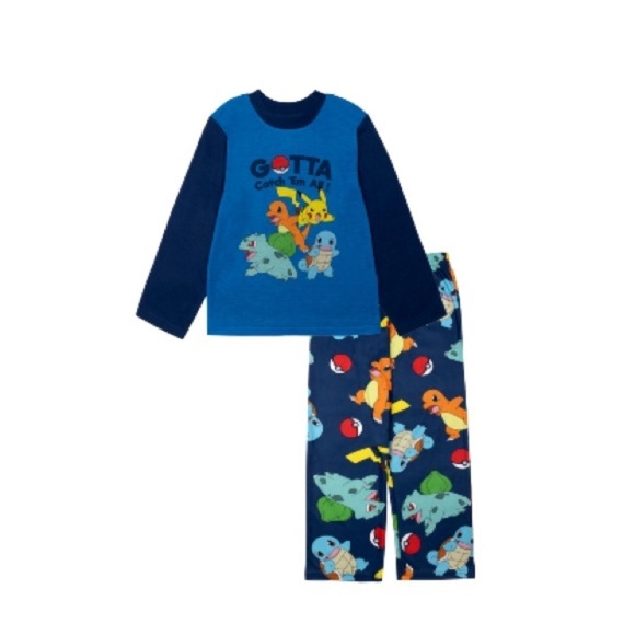 Pokemon Little Boys Top and Pajama, 2 Piece Set boys 2 Pajamas Set Size: 6 - Picture 5 of 7